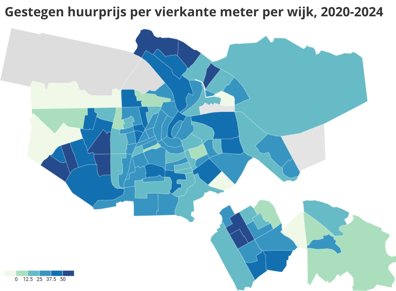 huurprijs per vierkante meter in amsterdam